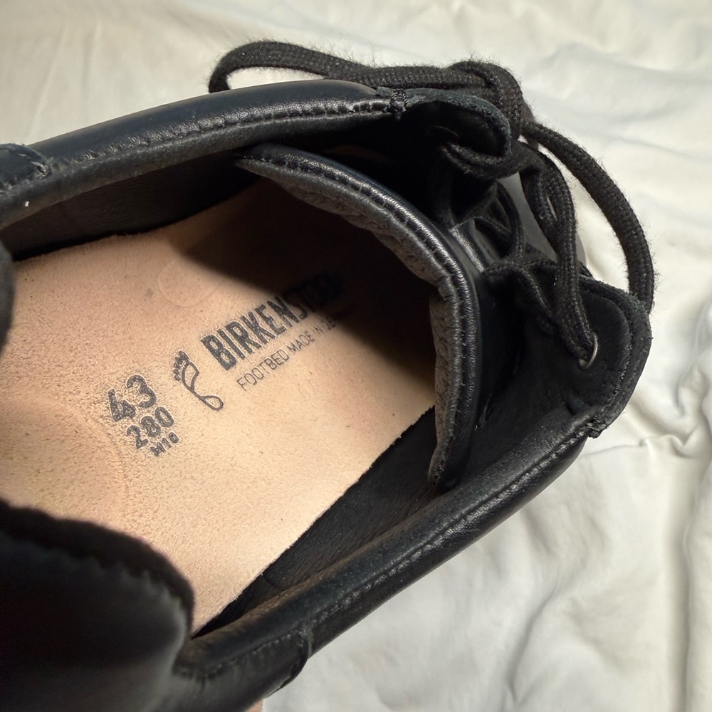 Birkenstock Bend Low Black Leather Sneakers EU 43 US 10–10.5 GUC - Picture 7 of 11